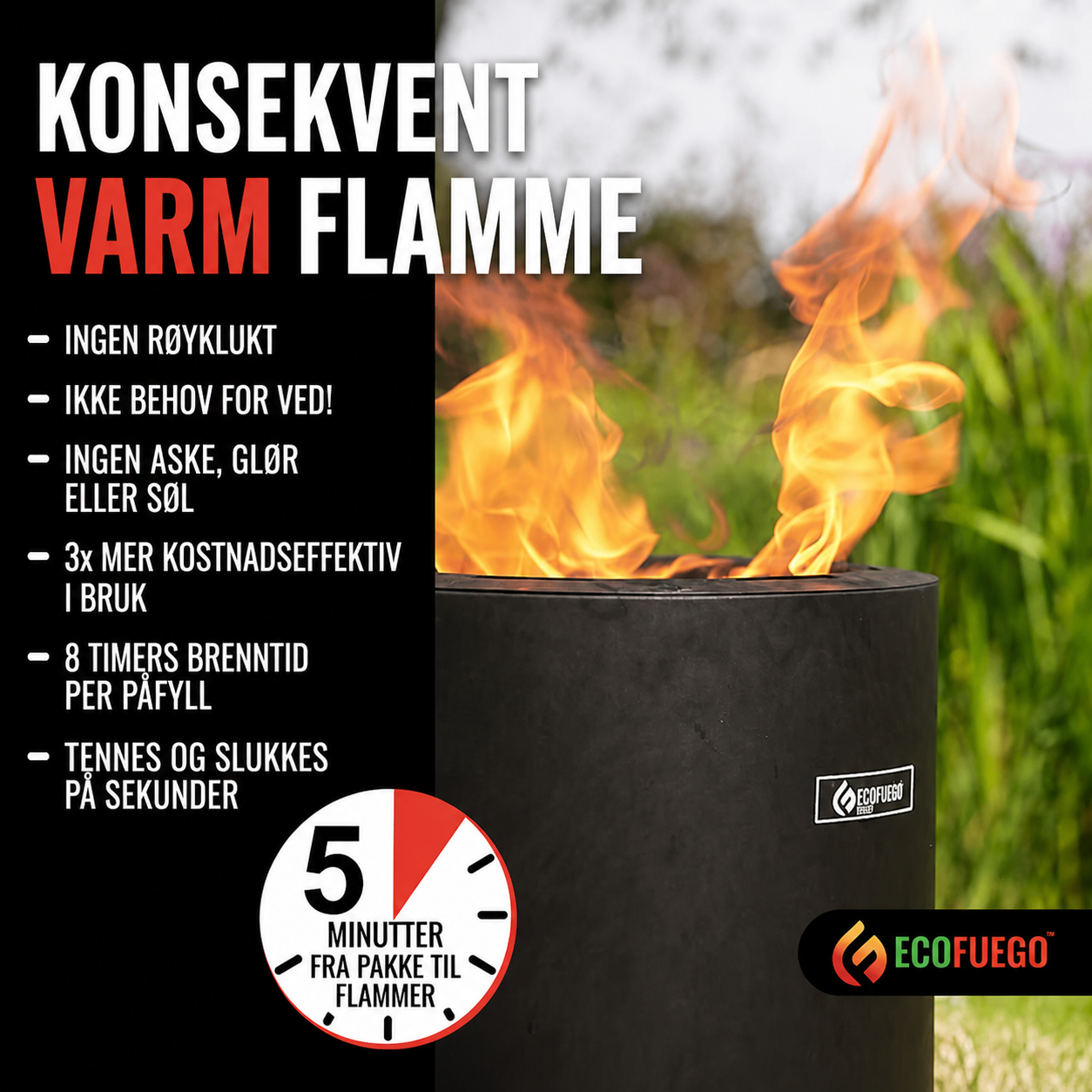 El Campo - den bærbare voksbålpannen